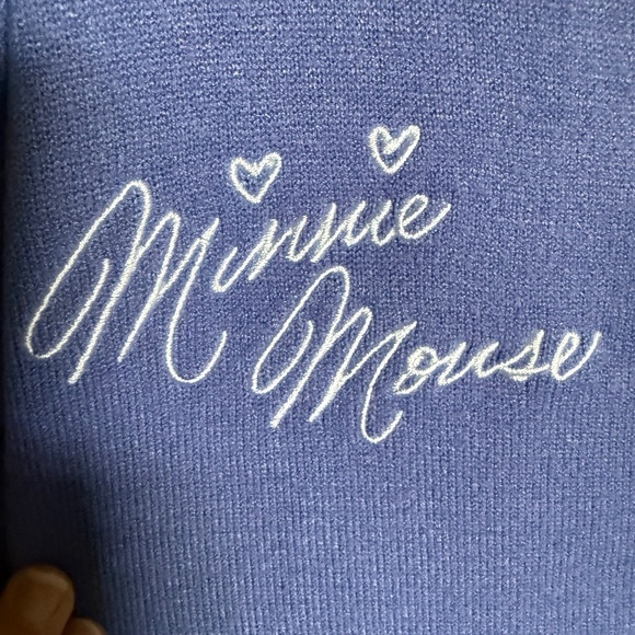 Disney Purple Minnie Mouse Embroidered Knit Cardigan Plus Size 2X - Picture 3 of 11